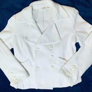 Chic White Double-Breasted Jacket